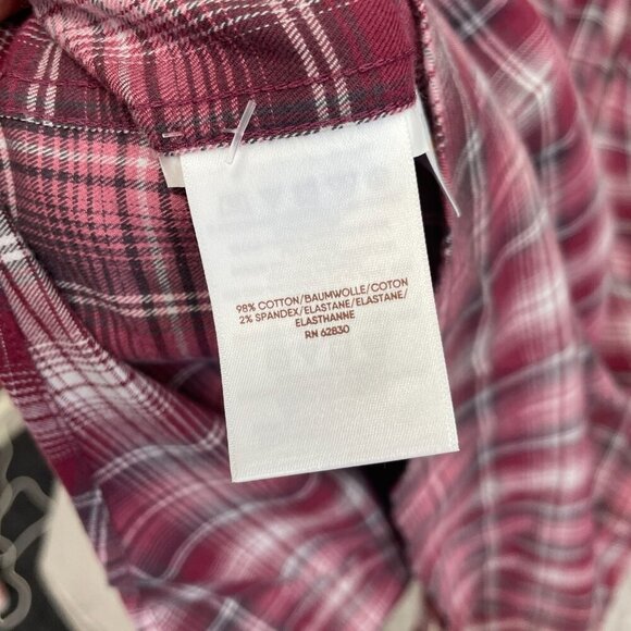 NWOT Blake Shelton Lands' End Men's XXL Plaid Button-Up Shirt Red & White - Picture 6 of 7